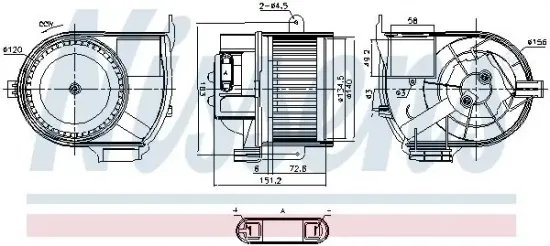 Innenraumgebläse 12 V NISSENS 87487 Bild Innenraumgebläse 12 V NISSENS 87487