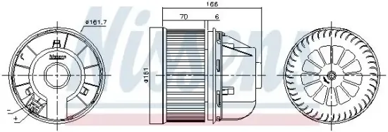 Innenraumgebläse 12 V NISSENS 87490 Bild Innenraumgebläse 12 V NISSENS 87490