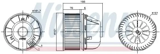 Innenraumgebläse 12 V NISSENS 87491 Bild Innenraumgebläse 12 V NISSENS 87491