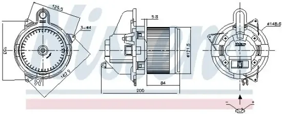 Innenraumgebläse 12 V NISSENS 87501 Bild Innenraumgebläse 12 V NISSENS 87501