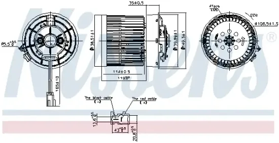 Innenraumgebläse 12 V NISSENS 87516 Bild Innenraumgebläse 12 V NISSENS 87516