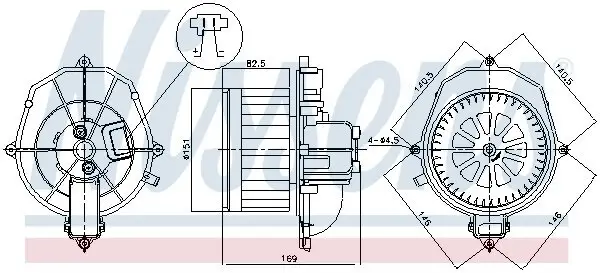 Innenraumgebläse 12 V NISSENS 87518