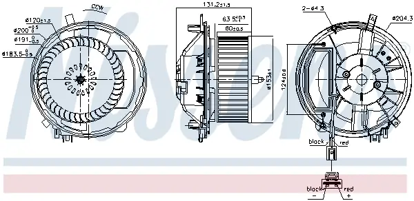 Innenraumgebläse 12 V NISSENS 87527