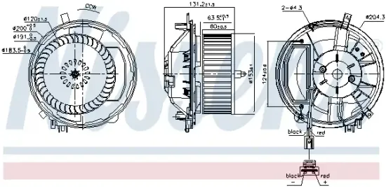 Innenraumgebläse 12 V NISSENS 87527 Bild Innenraumgebläse 12 V NISSENS 87527