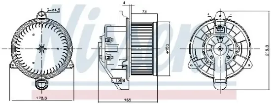 Innenraumgebläse 12 V NISSENS 87536 Bild Innenraumgebläse 12 V NISSENS 87536