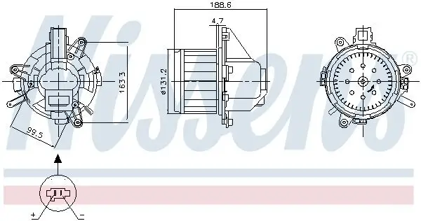 Innenraumgebläse 12 V NISSENS 87542