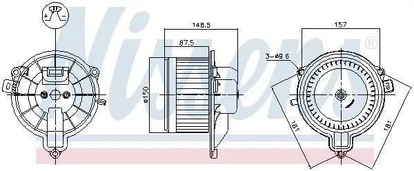 Innenraumgebläse 12 V NISSENS 87572