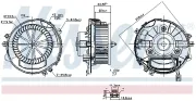 Innenraumgebläse 12 V NISSENS 87588