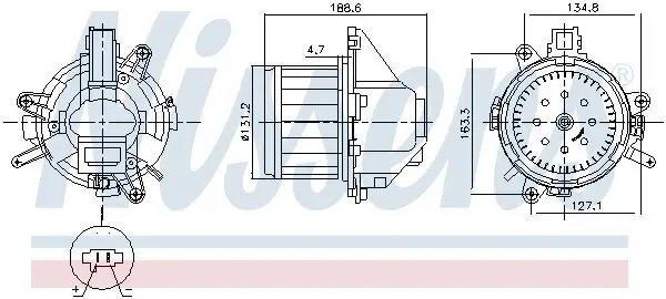 Innenraumgebläse NISSENS 87596