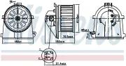 Innenraumgebläse 12 V NISSENS 87598