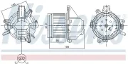 Innenraumgebläse 12 V NISSENS 87608