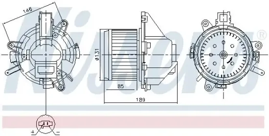 Innenraumgebläse 12 V NISSENS 87608 Bild Innenraumgebläse 12 V NISSENS 87608