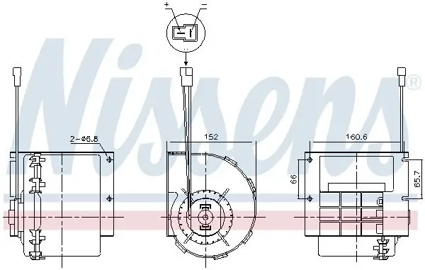 Innenraumgebläse 12 V NISSENS 87613