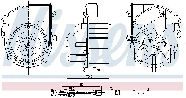 Innenraumgebläse NISSENS 87651