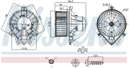 Innenraumgebläse 12 V NISSENS 87711 Bild Innenraumgebläse 12 V NISSENS 87711