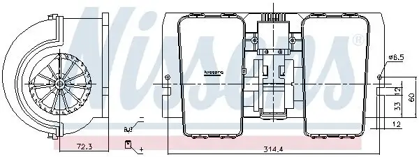 Kompressor, Klimaanlage 12 V 12 V NISSENS 890240