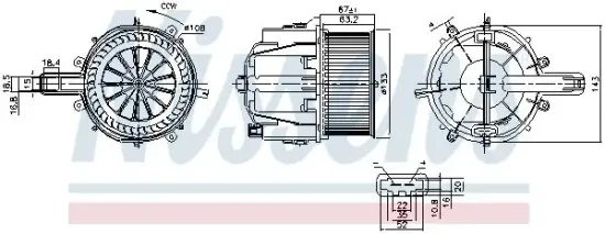 Innenraumgebläse 12 V NISSENS 87759 Bild Innenraumgebläse 12 V NISSENS 87759