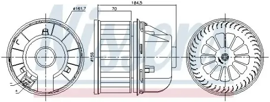 Innenraumgebläse 12 V NISSENS 87817 Bild Innenraumgebläse 12 V NISSENS 87817