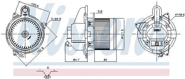 Innenraumgebläse NISSENS 87846
