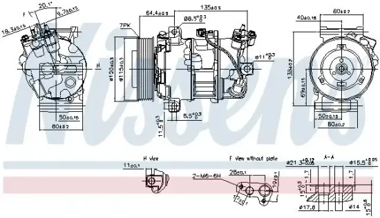 Kompressor, Klimaanlage 12 V NISSENS 890126 Bild Kompressor, Klimaanlage 12 V NISSENS 890126