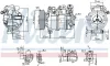 Kompressor, Klimaanlage 12 V NISSENS 890246 Bild Kompressor, Klimaanlage 12 V NISSENS 890246