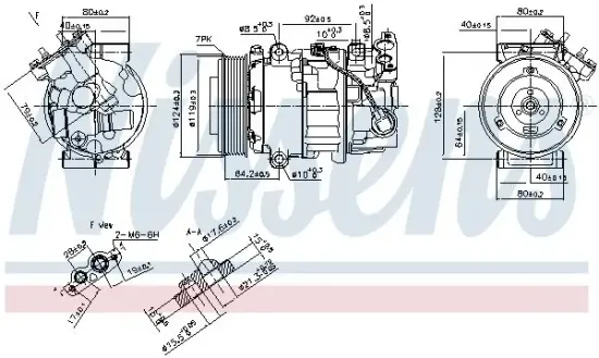 Kompressor, Klimaanlage 12 V NISSENS 890299 Bild Kompressor, Klimaanlage 12 V NISSENS 890299