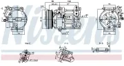 Kompressor, Klimaanlage 12 V NISSENS 890591