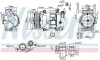 Kompressor, Klimaanlage 12 V NISSENS 890606