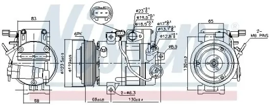 Kompressor, Klimaanlage 12 V NISSENS 890687 Bild Kompressor, Klimaanlage 12 V NISSENS 890687