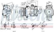 Kompressor, Klimaanlage 12 V NISSENS 890696