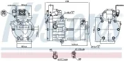 Kompressor, Klimaanlage NISSENS 890770