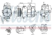 Kompressor, Klimaanlage 12 V NISSENS 890773