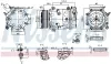 Kompressor, Klimaanlage 12 V NISSENS 890780