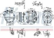 Kompressor, Klimaanlage 12 V NISSENS 890917