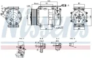 Kompressor, Klimaanlage 24 V NISSENS 890945