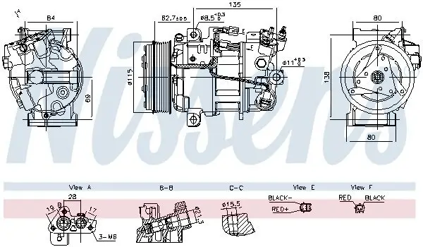 Kompressor, Klimaanlage NISSENS 891042