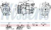 Kompressor, Klimaanlage NISSENS 891042