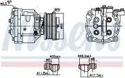 Kompressor, Klimaanlage 12 V NISSENS 891078