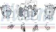 Kompressor, Klimaanlage NISSENS 891101