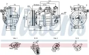 Kompressor, Klimaanlage NISSENS 891108