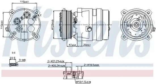 Kompressor, Klimaanlage 12 V NISSENS 89259 Bild Kompressor, Klimaanlage 12 V NISSENS 89259