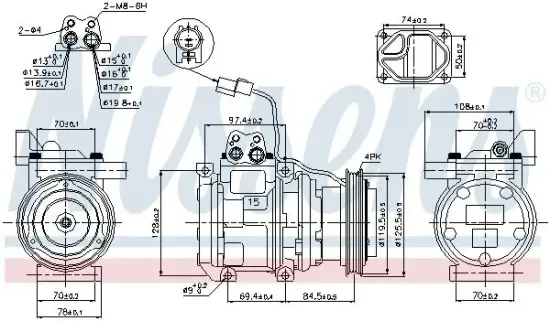 Kompressor, Klimaanlage 12 V NISSENS 89289 Bild Kompressor, Klimaanlage 12 V NISSENS 89289