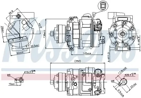 Kompressor, Klimaanlage 12 V NISSENS 89418 Bild Kompressor, Klimaanlage 12 V NISSENS 89418