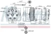 Kompressor, Klimaanlage 24 V NISSENS 89458 Bild Kompressor, Klimaanlage 24 V NISSENS 89458