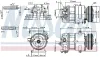 Kompressor, Klimaanlage 12 V NISSENS 89590 Bild Kompressor, Klimaanlage 12 V NISSENS 89590