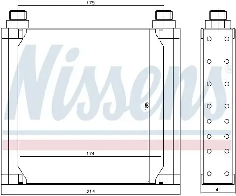 Ölkühler, Motoröl NISSENS 90535 Bild Ölkühler, Motoröl NISSENS 90535