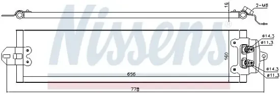 Ölkühler, Automatikgetriebe NISSENS 90617 Bild Ölkühler, Automatikgetriebe NISSENS 90617