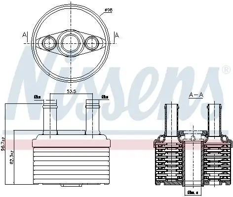 Ölkühler, Automatikgetriebe NISSENS 90664 Bild Ölkühler, Automatikgetriebe NISSENS 90664