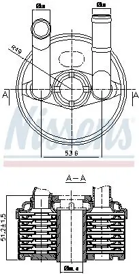 Ölkühler, Automatikgetriebe NISSENS 90666 Bild Ölkühler, Automatikgetriebe NISSENS 90666