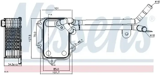 Ölkühler, Motoröl NISSENS 90679 Bild Ölkühler, Motoröl NISSENS 90679